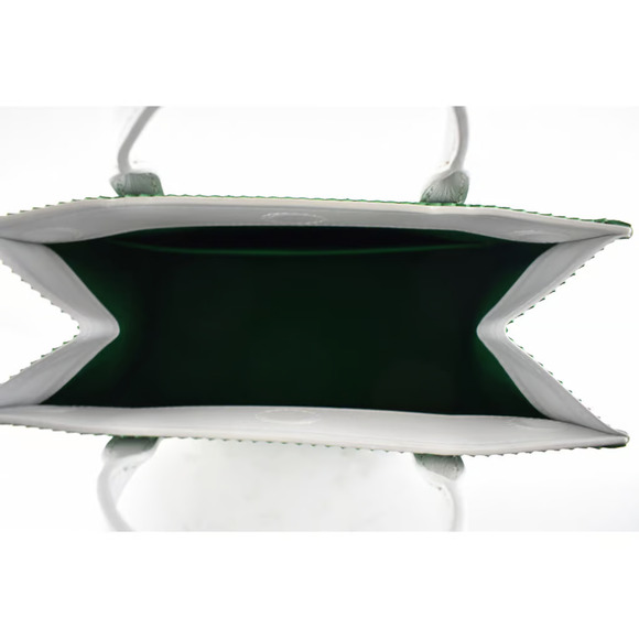 Louis Vuitton Litter White Green Monogram LV Logo Top Handle Shoulder Cross Bag - Picture 11 of 11